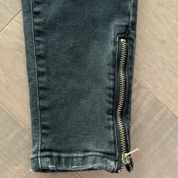 Zara Destroyed Skinny Moto Jeans - Picture 3 of 5